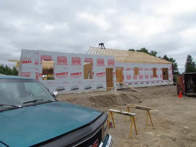 Summer 2011 home being framed